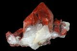 Sparkling, Natural, Red Quartz Crystal Cluster - Morocco #158454-1